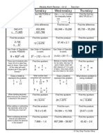 2 Math Review Q1 (Dividing - Operations W Decimals)