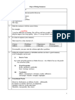 Steps of Doing Summary