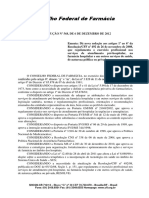 568 - 2012 Serviços de Atendimento Pré-Hospitalar, Na Farmácia Hospitalar e em Outros Serviços de Saúde, de Natureza Publica Ou Privada