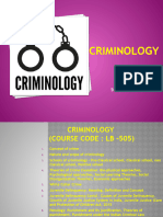 Criminology - Unit 3