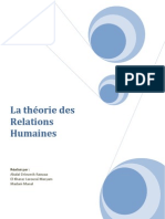 La Théorie Des Relations Humaines