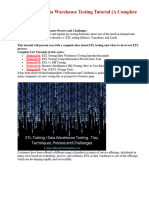 ETL Testing Data Warehouse Testing Tutorial