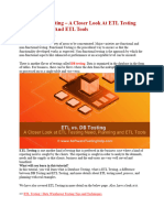 ETL Vs DB Testing