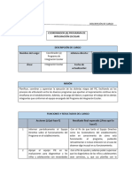 Descriptor de Cargo - Coordinador (A) PIE