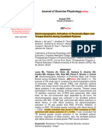 Electromyographic Activation of Pectoralis Major and Triceps Brachii