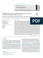 Challenging The Concept of Electrochemical Discharge Using Salt Solutions For LIB Recycling (Ojanen Et Al 2018)