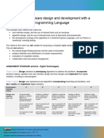 Rubric Example Software Design and Development With General Purpose Languagd 1