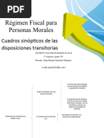 Disposiciones Transitorias