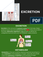 EXCRETION