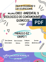 Monitoreo Ambiental y Biologico de Contaminantes Quimicos