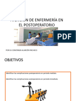 ATencion de Enfermeria Post Operatorio