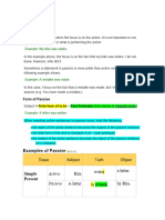 Passive Voice PRESENT & PAST