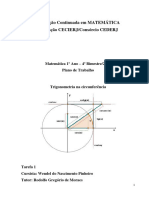 Formação Continuada em MATEMÁTICA Fundação CECIERJ/Consórcio CEDERJ