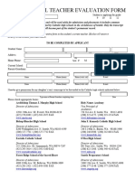 Teacher Evaluation Form 10