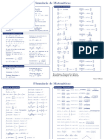 Formulario DIFERENCIAL-INTEGRAL