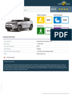 Euroncap 2016 Ssangyong Tivoli Datasheet