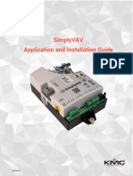 APPLICATION AND INSTALLATION GUIDE SimplyVAV Controllers Rev N