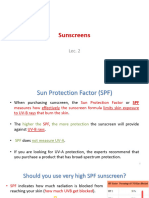 Lec2 Sunscreens