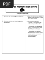 Fiche de Mémorisation Active-Triangles Semblables