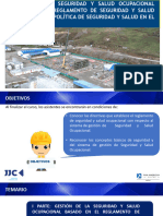 Gestión de La Seguridad y Salud Ocupacional Basado en El Reglamento de Seguridad y Salud Ocupacional y Política de Seguridad y Salud en El Trabajo.