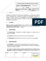 PRC-SST-003 Procedimiento de Comunicación, Participación y Consulta