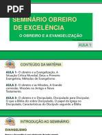 Apostila Seminário Obreiro de Excelência