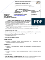 Guia de Aprendizaje # 1 Segundo Periodo (Tecnologia e Informatica) Grado 10°