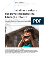 Como Trabalhar A Cultura Dos Povos Indigenas Na Educacao Infantil