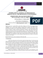 Aerodynamic CFD Analysis On High Lift Mu