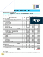 Bisano Package No.1 - Internal Material Costs