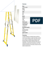 Ficha Técnica de La Escalera Tipo Tijeral