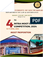 Moot Prop 4th Intra Moot Court Competition