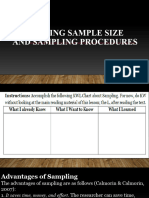 PR2 Q2 W1 3describing Sample Size and Sampling Procedures