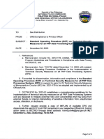 Standard Operating Procedure (SOP) On Technical Security Measures For All PNP Data Processing Systems (DPS)