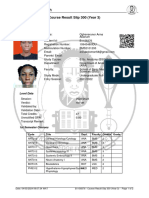 Course Result Slip