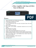 Data Sheet mp2765 6 Zones Mixer Amplifier With Timerusbtunerbluetooth