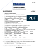 FDN - Maths - Correlation and Regression - Test 2 - Que