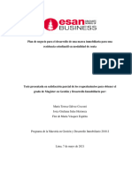 Plan de Negocio para El Desarrollo de Una Marca Inmobiliaria para Una