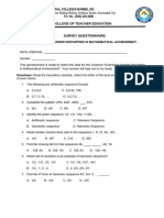 SURVEY QUESTIONNAIRE Research 2