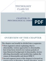 Chapter IV - Psychological Disorders Class