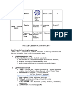 Canitoan Natonal Highschool Lesson Plan Grade7 Cattleya