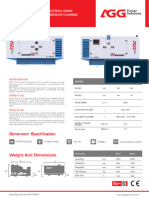 AGG CU88D5 80 kVA Diesel Generator Datasheet