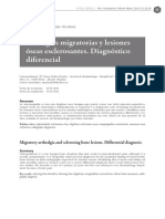 Artralgias Migratorias y Lesiones Óseas Esclerosantes. Diagnóstico Diferencial