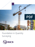 Foundation in Quantity Surveying - Course Guide