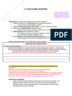 ECONOMICS 2.2 The Global Economy