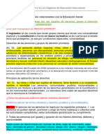 La Constitución de Ecuador y La Ley Orgánica de Educación Intercultural