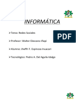 Informática - Historia de Las Redes Sociales