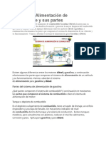 Sistema de Alimentación de Combustible y Sus Partes