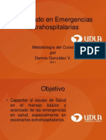 Certificado Emergencias Extrahospitalarias