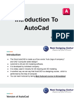 Introduction To AutoCad